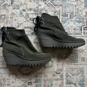 Fly London Wedge Booties like new